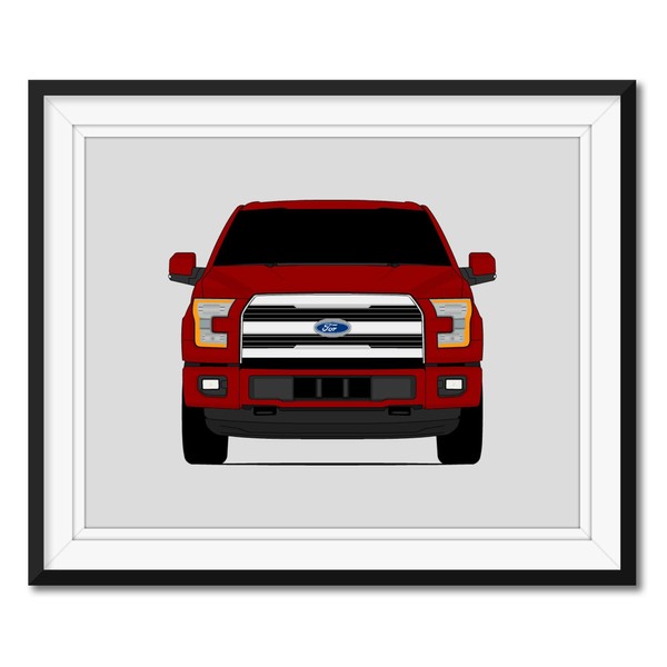 Custom Car Posters Ford F-150 King Ranch (2015-2017) Gen 13