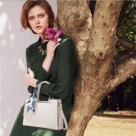 Tote Bolsa para Mujeres,Bolsos de Mujer,Bolso de Mano de PU Cuero, Bolsa de Hombro Elegante, Bolsa de Hombro Moda para Trabajo,Cita,Viaje,Fiesta,Compras (Blanco)