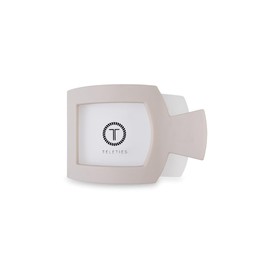 TELETIES - Small Flat Square Hair Clip - Fall Collection - Hair Claw Clips for Women - Strong Grip, Bendable Teeth, Curved Design - For All Hair Types and Textures - Toasted