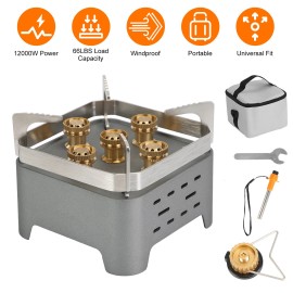 BUERK Portable Butane Propane Gas Stove Outdoor Camping Picnic Backpacking RV Travel