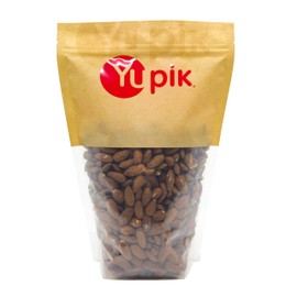 Yupik Roasted Unsalted Jumbo Almonds, 2.2 lb (35.2 oz), Kosher, Gluten-Free, Large Almonds, Crunchy Nuts, Lightly Roasted, No Added Salt, Source of Fiber & Protein, Savory Snacks