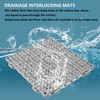 8Pack Rubber Mats with Holes, 12” x 12” Non-Slip Drain