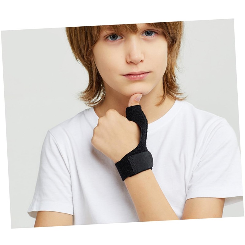 TOVINANNA Kids Thumb Support Brace 1 Piece Black Finger Guard