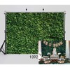 SJOLOON Green Leaves Wall Backdrop Birthday Party Photography Backdrops Spring