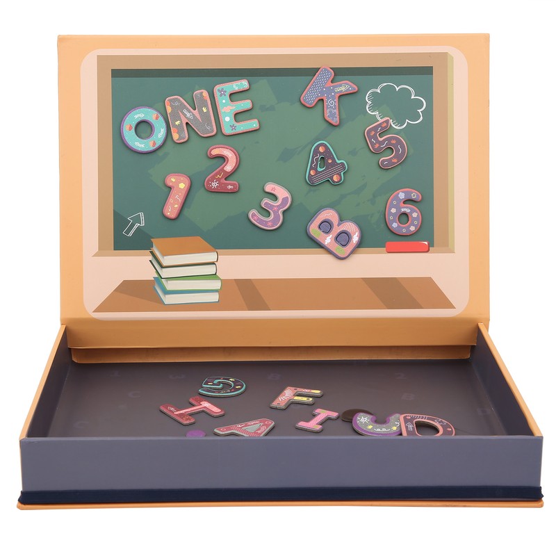 Kids Magnetic Jigsaw Puzzle DIY Paper Drawing Board Children Educational