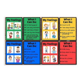 Zones of Regulation Poster, Feelings Posters, Feelings Chart For Kids, Emotions Poster, Autism Sensory Products 03 Canvas Poster Bedroom Decor Sports Landscape Office Room Decor Gift Unframe-style Unf
