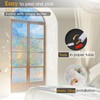 Dwersty Rainbow Window Privacy Film Heat Blocking, 3D Decals Stained