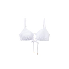 CALZEDONIA Woman's Tank-Style Swimsuit Top White Waves in White, Size M