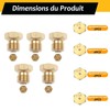 Exsbtay Pack of 10 Brass Gas Jet Nozzles, Burner Nozzles,