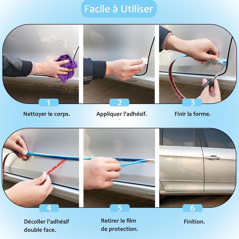 VEGCOO Chrome Car Trim Trim - 10mm x 8m Car