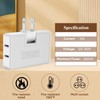 3 Way Flat Wall Outlet Extender Adapter- 2 Pack 180