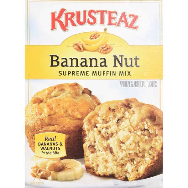Krusteaz, Banana Nut Muffin Mix, 15.4 oz Box (Pack 3)