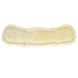 Start FurArtificial Saddle Girth for Horses - Versatile Belt with Synthetic Fur - Long Strap with Faux Fur Elastic - Faux Fur - Elastic Ends - Long Strap Neoprene with Faux Fur (Black/Honey, 60)