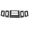 Vent Cover Trims, Qiilu Carbon Fibre Car Interior Air Conditioning