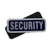 Small Dark Blue Reflective Security Badge with Front Hook and