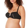 Cache Coeur Women's Lisa Balcony Nursing Bra, Black, 38D (Manufacturer