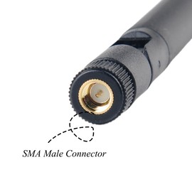 4pcs 5dBi High Gain 915MHz Lora Antenna Indoor Omni-Directional Antenna SMA Male Connector for LoRa LoraWAN Gateway, HNT, SDR, IOT Devices