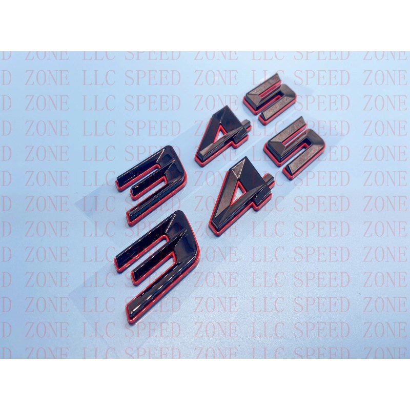 SPEED ZONE (2pc) 345 Badge Emblem For MOPAR HEMI Passenger