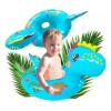 Grupo Carnavallia Inflable Dinosaurio Bebé Flotador C/ Asiento Azul Salvavidas