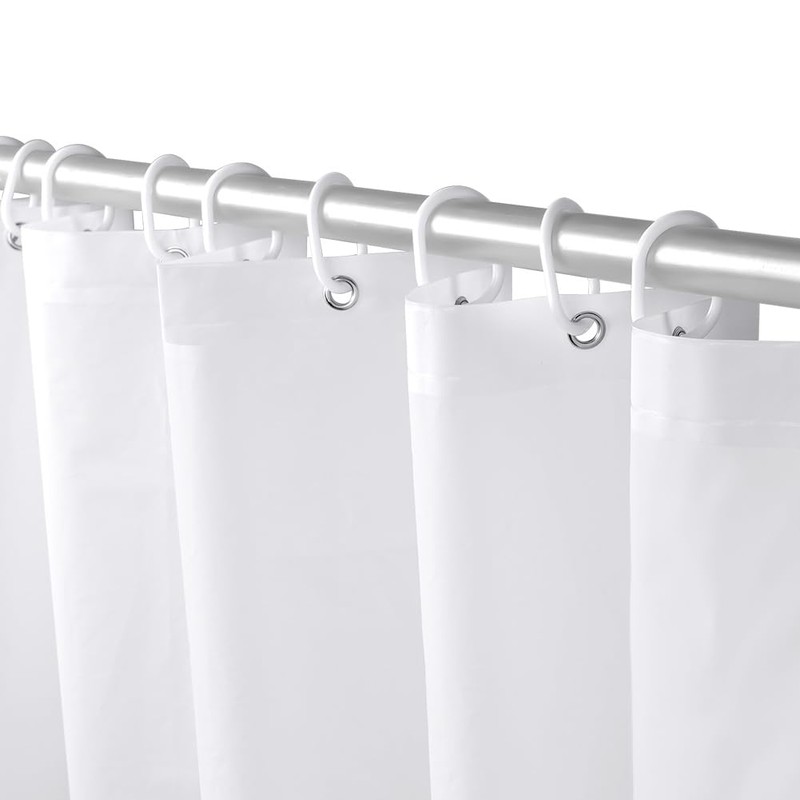 URAQT Shower Curtain Anti Mould, Waterproof Polyester Bathroom Curtains, Resistant