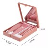 KFMX Juego De 5 Brochas De Maquillaje Portátil Con Espejo