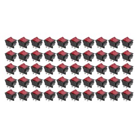 50PCS Snap Power Switch Brass 4 Pin 2 Position Mini Boat Rocker Switches High Current 125/