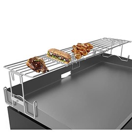 KEESHA Griddle Warming Rack for Blackstone 17" 22" 28" 36" Griddle, Stainless Steel Adjustable Grill Cooking Grate Rack Fit Camp Chef Pit BOSS Griddle