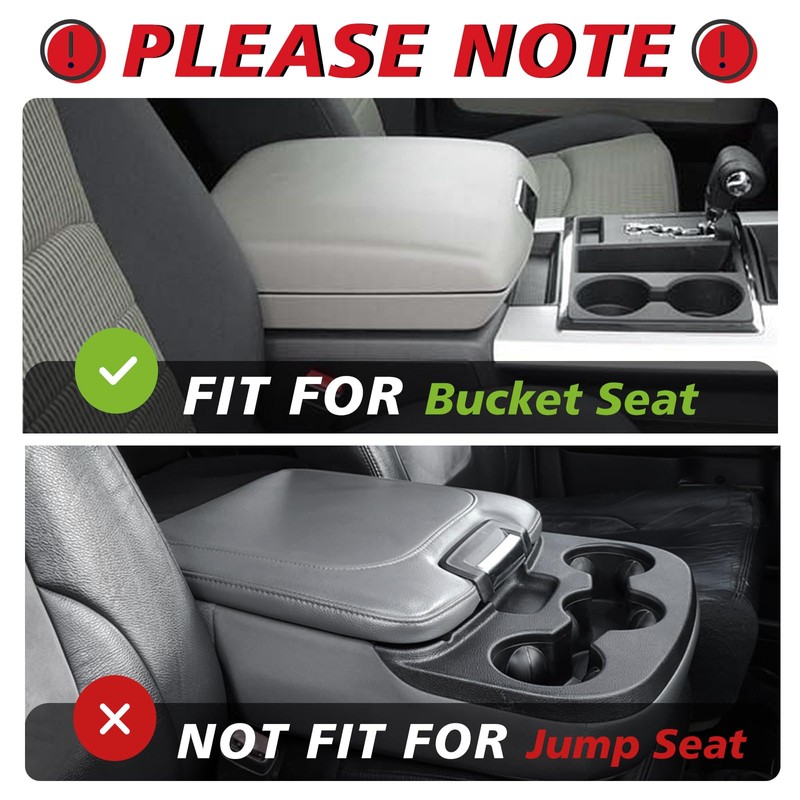 Muslogy Center Console Armrest Cover Compatible with Dodge Ram1500/2500/3500 2013-2018