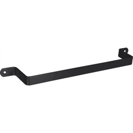 Technik Team Brimo LA Bathroom Towel Rail 325 mm, Width 345 mm - Towel Rail for Wall - Towel Holder, Steel Black Matt