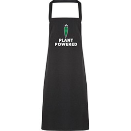 Hippowarehouse Plant powered vegan Apron kitchen cooking painting DIY onesize adult
