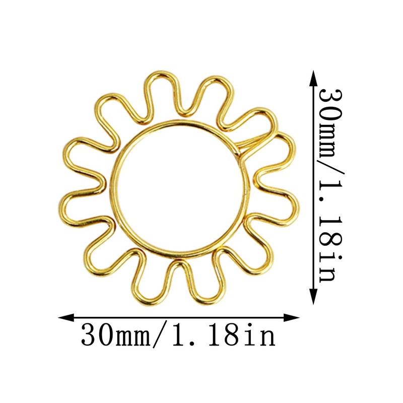 Sunflower Shape Paper Clip yyangz 20PCS Cute Sunflower Bookmark Marking