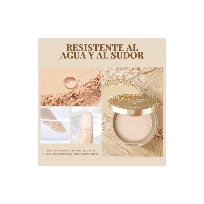 Base Maquillaje Polvo Compacto Fijador Matte 1pcs