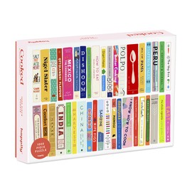 Cooked 1000 Piece Jigsaw Puzzle for Adults | Premium 100% Recycled Board | 1000 Piece Cook Book Cover Jigsaw Puzzle | Gifts for Book Lovers | Happily Jigsaw Puzzles
