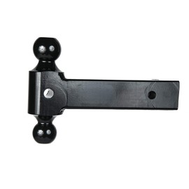 GENY 2.5" Class V Receiver Tri Ball Hitch GH-064 21,000 Lb. Versa Ball Class V 2-1/2" X 12" L. Tri-Ball Mount, Solid Steel Shank, Triple Ball Towing Mount, 2-5/16", 2", Removable 1-7/8" Ball Mount