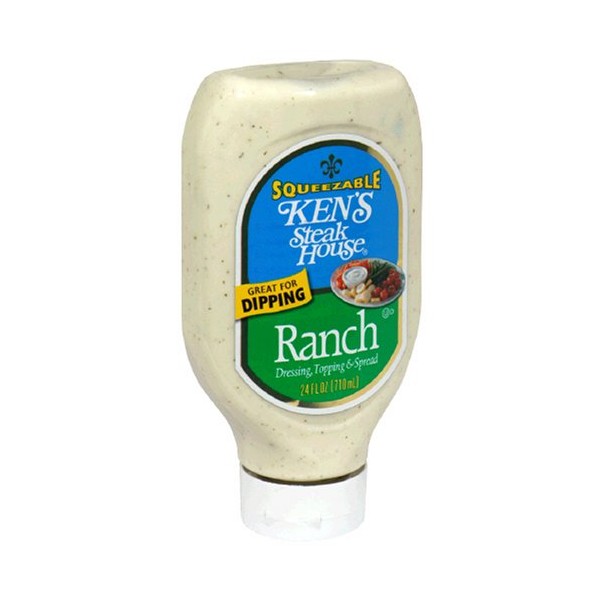 Ken's Steak House Dressing, Topping & Spread, Squeezable, Ranch, 24-Ounce Bottles (Pack of 6)