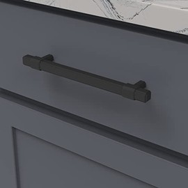 Belwith-Keeler Monroe Collection Pull 6-5/16 Inch (160mm) Center to Center Matte Black Finish