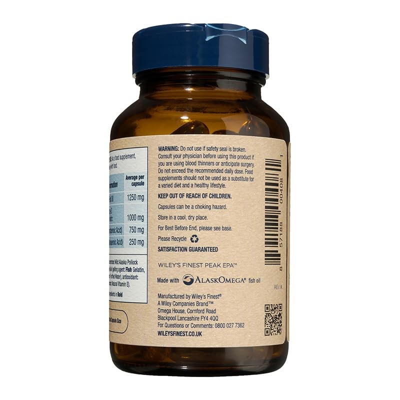 Wiley's Finest Wild Alaskan Fish Oil Peak EPA - Triple