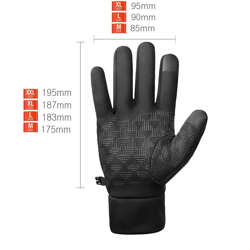 MidGard warm, versatile gloves with touchscreen function cycling gloves, windproof