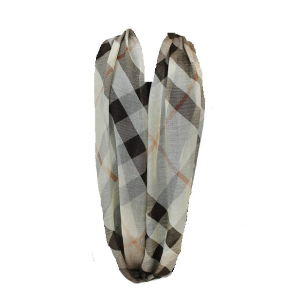 Fashion Secrets Women Checked and Plaid Pattern Super Softness Infinity