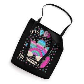 Let's Pop-it I'm turning 7 for 7yr Old Girls Unicorn Party Tote Bag