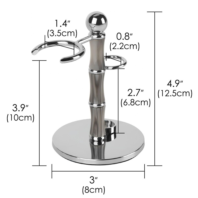 Linkidea Razor Holder Stand, Stainless Steel Shaving Brush Holder with