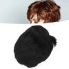 Men's Short Black Wig High Temperature Silk Layered Realistic Breathable