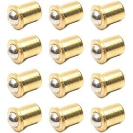 Utoolmart Ball Dia Brass Electroplating Door Cabinet Ball Catch Latch Closures 7X10mm 20Pcs