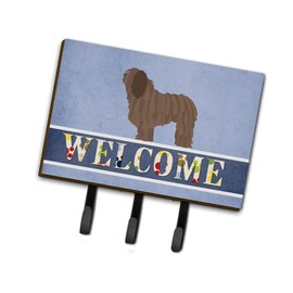Caroline's Treasures Bergamasco Shepherd Welcome Wall Hook, Triple, Multicolor