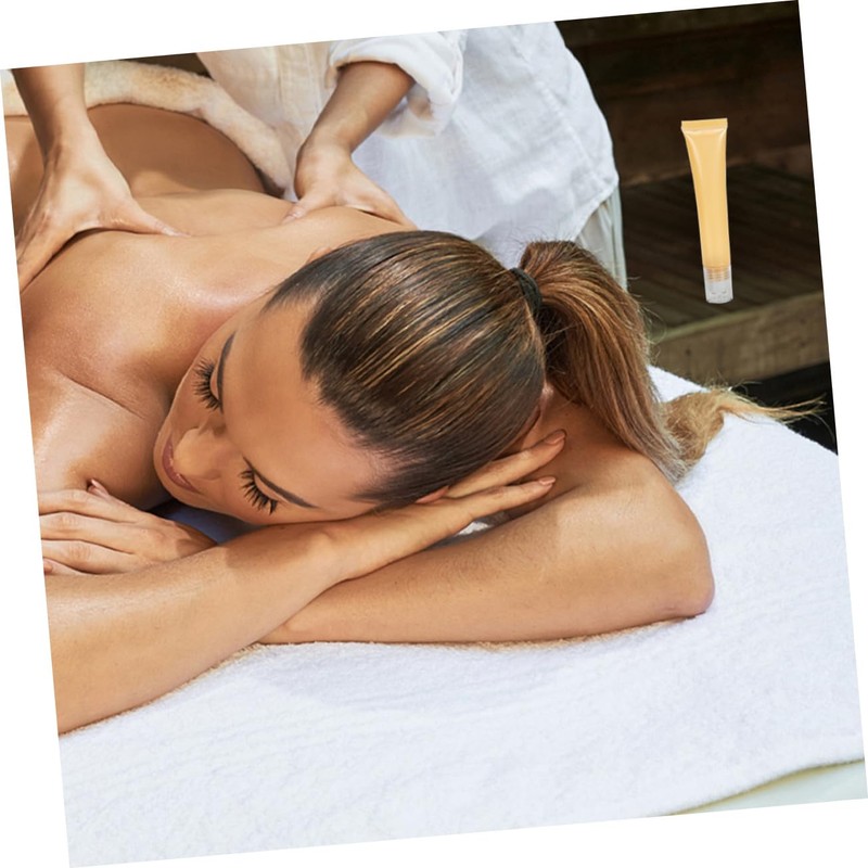 Healeved 5pcs Eye Cream Tubes Empty Cosmetic Dispenser Roller Applicator