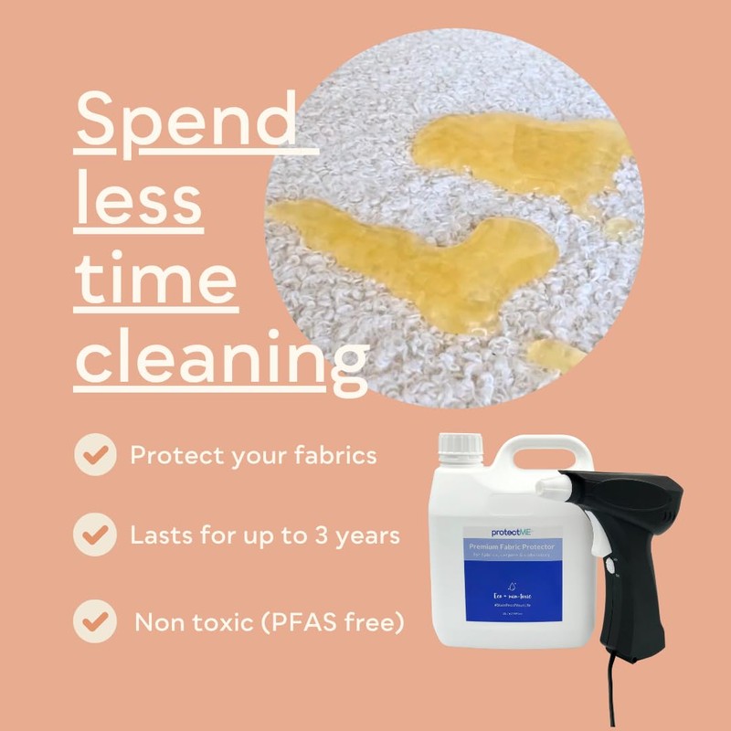 protectME Fabric Protector and Stain Resistant Spray - Upholstery Fabric
