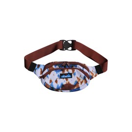 KAVU Spectator Belt Bag Polyester Hip Fanny Pack - Earth Sky Tie Dye
