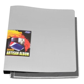 Florence 5"x7" Silver Multiring Binder/Album with 10 Archival Acid Free Sheet Protectors