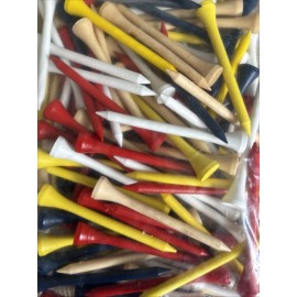 Unbranded 500 Professional 2 1/8” Golf Tees - Bag of 500 White tees