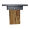 Post Mount Adapter for 4x4 Post, Bird House, Mailbox, Stainless